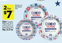 Dollar General Dixie Summer Plates or Bowls offer