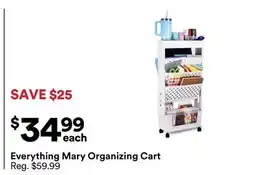 Michaels Everything Mary Organizing Cart offer