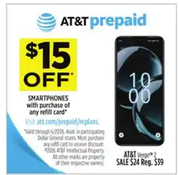 Dollar General AT&T Prepaid Smartphones offer