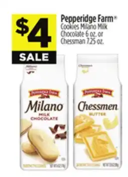 Dollar General Pepperidge Farm Cookies Milano Milk Chocolate 6 oz. or Chessman 7.25 oz offer