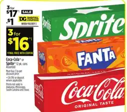 Dollar General Coca-Cola or Sprite or Fanta offer