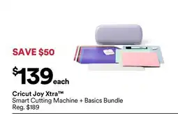 Michaels Cricut Joy Xtra Smart Cutting Machine + Basics Bundle offer
