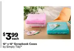 Michaels 12 x 12 Scrapbook Cases by Simply Tidy offer