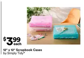 Michaels 12 x 12 Scrapbook Cases by Simply Tidy offer