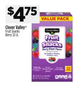 Dollar General Clover Valley Fruit Snacks Berry offer