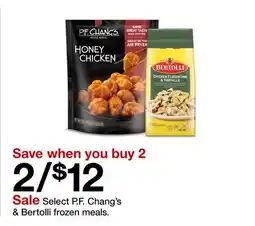 Target Select P.F. Chang's & Bertolli frozen meals offer