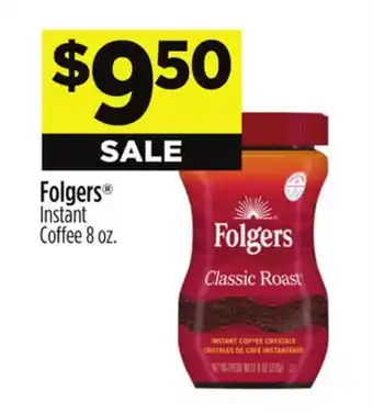 Dollar General Folgers Instant Coffee offer