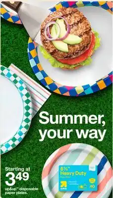 Target up&up disposable paper plates offer