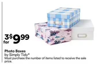 Michaels Photo Boxes by Simply Tidy offer