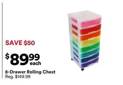 Michaels 8-Drawer Rolling Chest offer