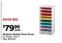 Michaels Modular Mobile Panel Tower by Simply Tidy offer
