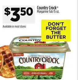 Dollar General Country Crock Margarine Tub offer