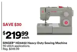 Michaels SINGER HD4452 Heavy-Duty Sewing Machine offer