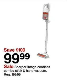 Target Sharper Image cordless combo stick & hand vacuum offer
