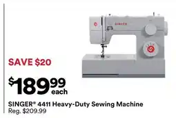 Michaels SINGER 4411 Heavy-Duty Sewing Machine offer
