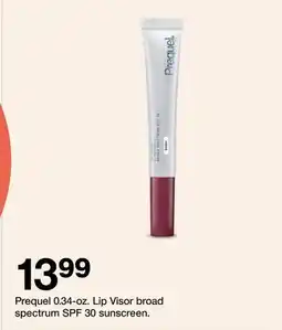 Target Prequel 0.34-oz. Lip Visor broad spectrum SPF 30 sunscreen offer