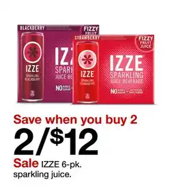 Target IZZE 6-pk offer