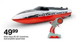 Target Motor Dayz RC 20˝ Outerlimits dual-propeller speed boat offer