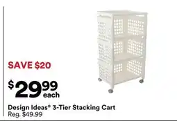 Michaels Design Ideas 3-Tier Stacking Cart offer