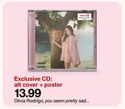 Target Exclusive CD: alt cover + poster offer