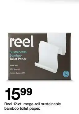 Target Reel 12-cy. mega-roll sustainable bamboo toilet paper offer