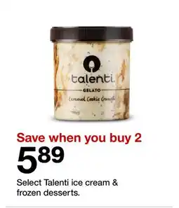 Target Select Talenti ice cream & frozen desserts offer