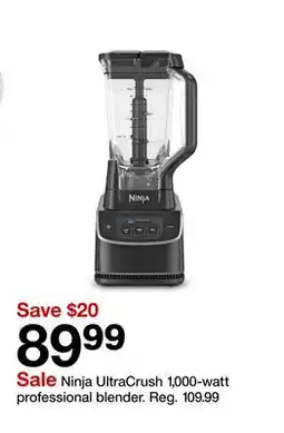 Target Ninja UltraCrush 1,000-watt professional blender offer