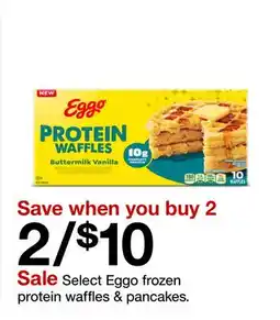 Target Select Eggo frozen protein waffles & pancakes offer