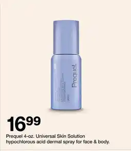 Target Prequel 4-oz. Universal Skin Solution hypochlorous acid dermal spray for face & body offer