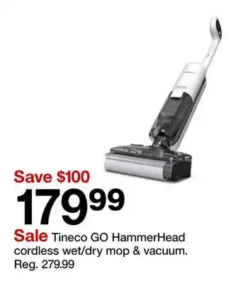 Target Tineco GO HammerHead cordless wet/dry mop & vacuum offer