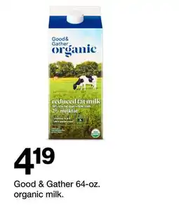 Target Good & Gather 64-oz. organic milk offer