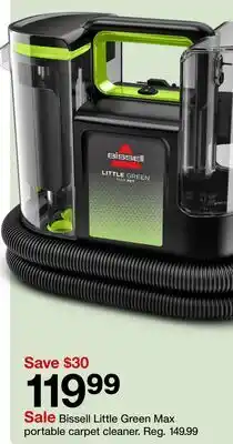 Target Bissell Little Green Max portable carpet cleaner offer