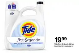 Target Tide Free & Gentle 132-oz liquid laundry detergent offer