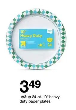 Target up&up 24-ct. 10 heavy- duty paper plates offer