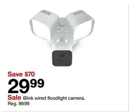 Target Blink wired floodlight camera offer