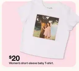 Target Women's short-sleeve baby T-shirt offer
