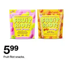 Target Fruit Riot snacks offer