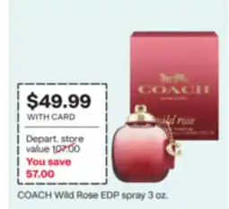 CVS COACH Wild Rose EDP spray 3 oz offer
