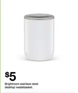 Target Brightroom stainless steel desktop wastebasket offer