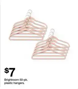 Target Brightroom 50-pk. plastic hangers offer