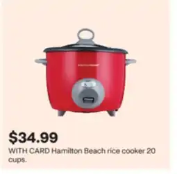 CVS Hamilton Beach rice cooker 20 cups offer