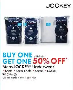 Boscov's GETONE Mens JOCKEY Underwear Briefs offer