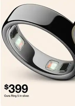 Target Oura Ring 5 in silver offer