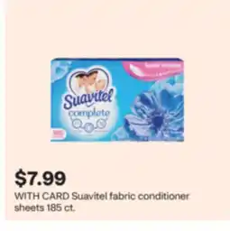 CVS Suavitel fabric conditioner sheets 185 ct offer
