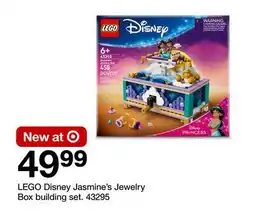 Target LEGO Disney Jasmine's Jewelry Box building set offer