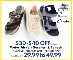 Boscov's Water-Friendly Sneakers & Sandals offer