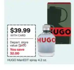 CVS HUGO ManEDT spray 4.2 oz offer