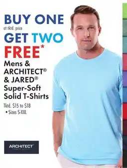 Boscov's Mens & ARCHITECT & JARED Super-Soft Solid T-Shirts offer
