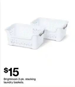 Target Brightroom 2-pk. stacking laundry baskets offer