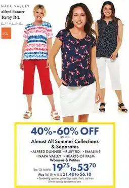Boscov's Almost All Summer Collections & Separates offer
